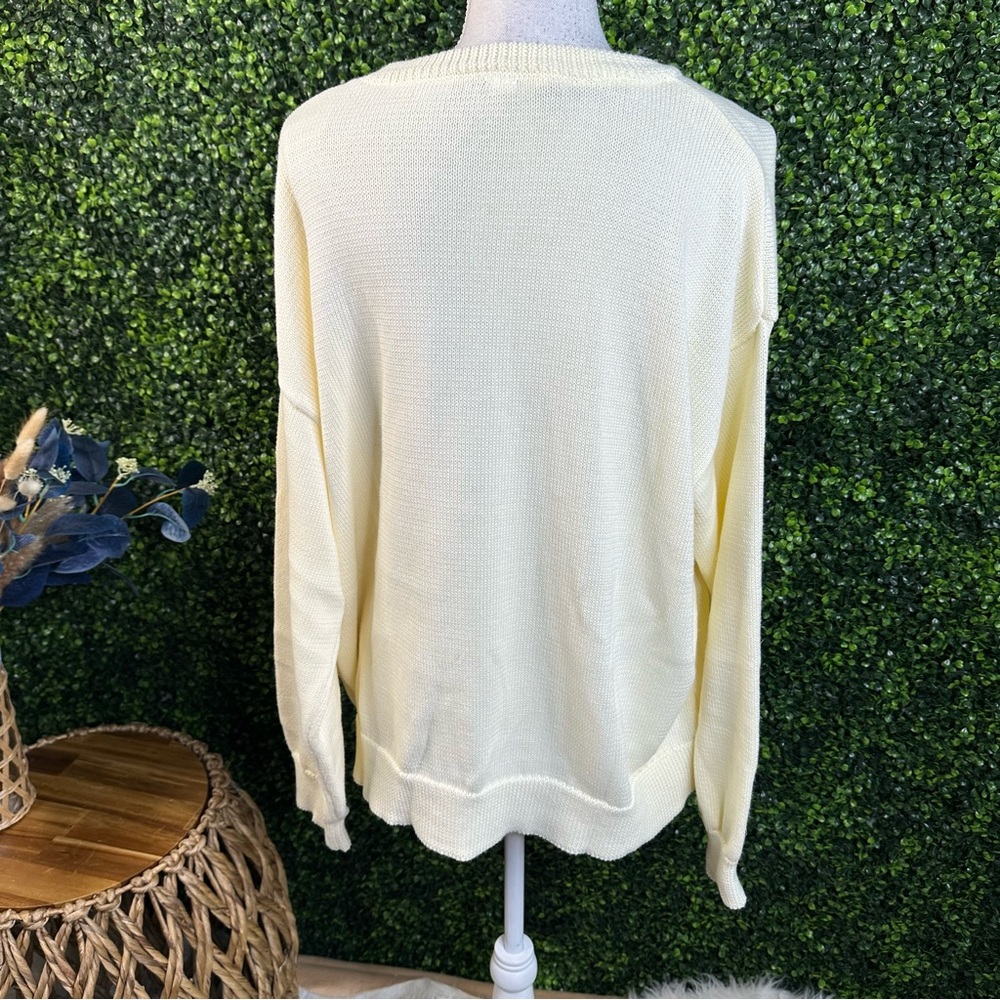Nwt ivory knit horse graphic long sleeve - Picture 9 of 13
